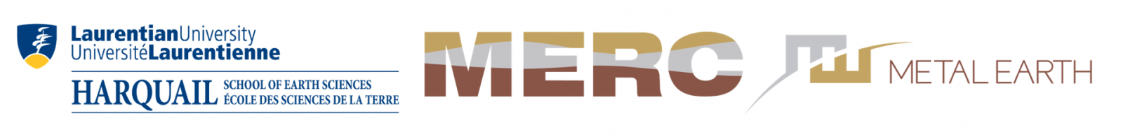 Logo banner, MERC, Harquail and Metal Earth